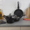 Blaumann (Matt Black) 12Pc Set Blaumann Cookware Frying Pots Saucepan Casserole Soft Touch & Tool Set 3
