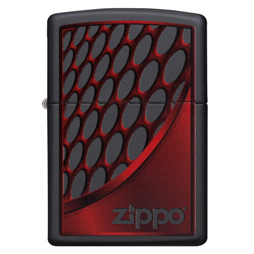 Zippo Lighter, Brass, Black, 1 x 6 x 6 cm