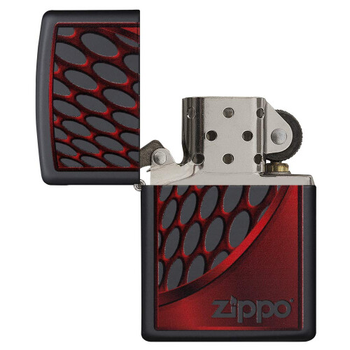 Zippo Lighter, Brass, Black, 1 x 6 x 6 cm 2