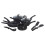 Blaumann (Matt Black) 12Pc Set Blaumann Cookware Frying Pots Saucepan Casserole Soft Touch & Tool Set 1
