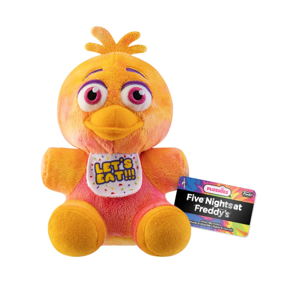 Plush: Five Nights At Freddy's (FNAF) TieDye - Chica the Chicken - Collectable Soft Toy - Birthday Gift Idea - Official Merchandise - Stuffed Plushie