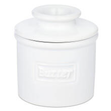 - The Original Butter Bell Crock by L Tremain, a Countertop French Ceramic Butter Dish Keeper for Spreadable Butter, Café Retro Collection, Retro