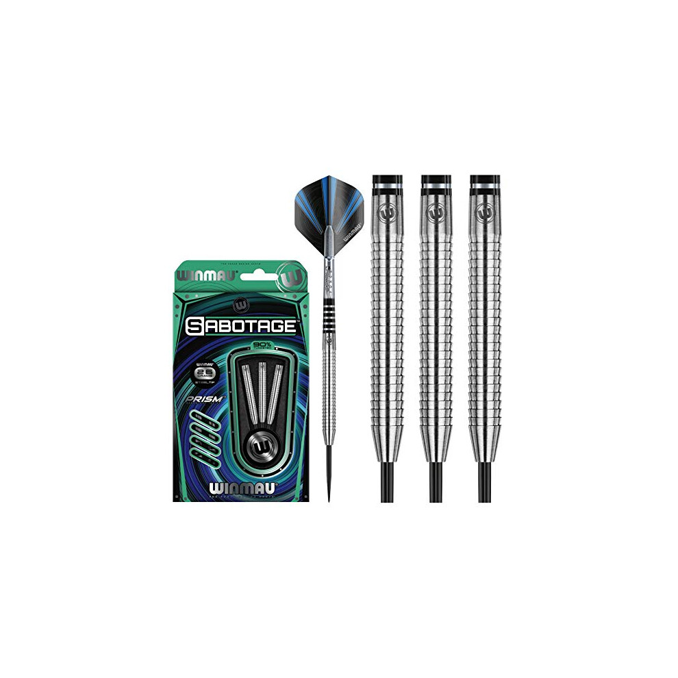 Sabotage 26g Tungsten Darts with Prism Flights and Shafts (Stems)