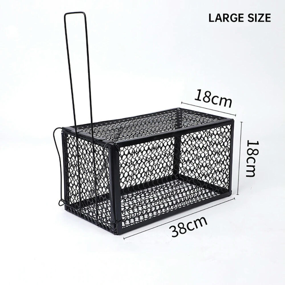 (large size) Live Humane Cage Trap for Squirrel Mouse Rat Mice Rat Cage Pout Rat Implement Reusable Self-locking Mousetrap Indoor and Outdoor