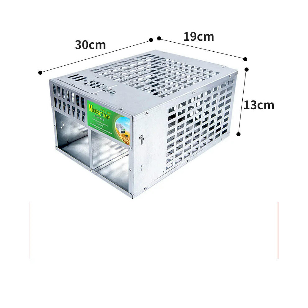 (two doors A) Household Large automatic continuous Reusable Catch Mouse Traps Bait Snap Catcher Mice mousetrap Hunt Rat Mice Rodent Cage