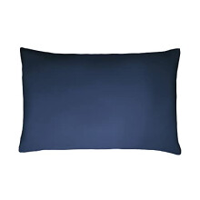 Pillowcase 100% Cotton Sateen Pack of Two Housewife Pillow Cover Set Anti-Allergy 300 Thread Count Luxury Bed Linen - Navy Blue - 50 x 75cm,
