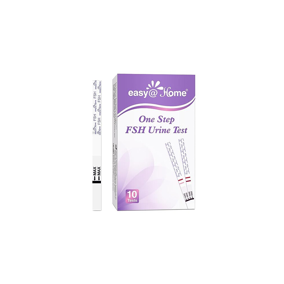 Easy@Home Fsh Test Strips: Rapid Visual Result For Qualitative Fsh Detection Menopause 10 Fsh Test Strips