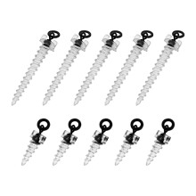 50Pcs Fishing Lure Screws Replacement Bait Screws Pop Up Peg Bait Screw Fishing Accessories for D Rigs Chod Rigs Blow Back Rigs 15mm/ 0.59in
