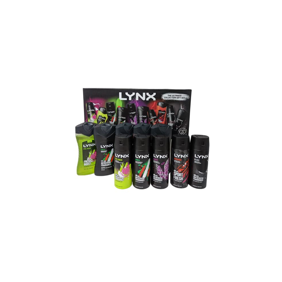 Lynx The Ultimate Collection Gift Set 5X Bodyspray 5X Bodywash
