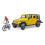 Bruder Jeep Wrangler Rubicon with MTB and Cyclist 1