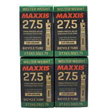 Welter Weight 27.5 x 1.50-1.75 48mm Presta FV Bike Inner Tube, 4 Pack, STB2179-4