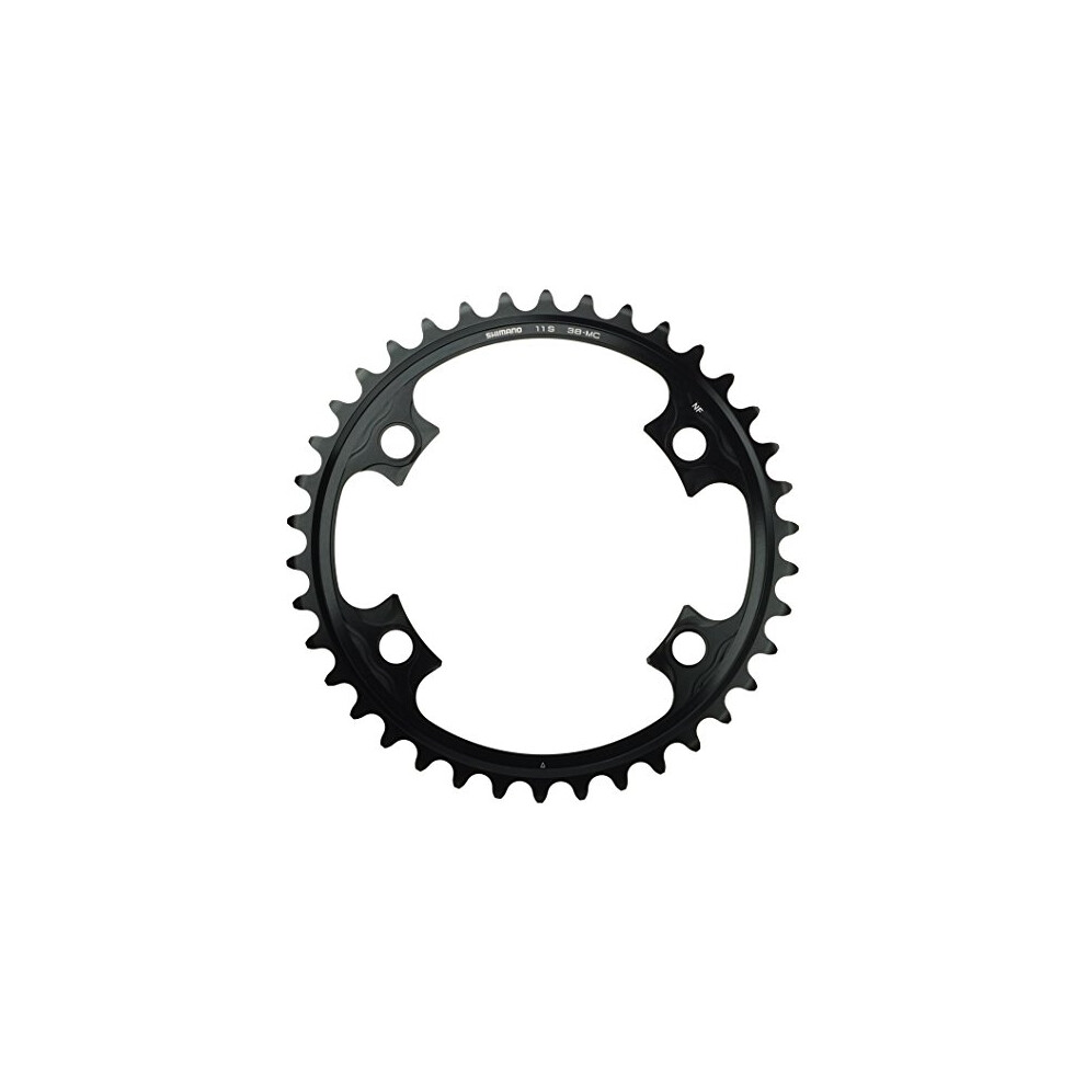 Unisex Adult Dura Ace FC-9000 Chainring, Silver, Black, 38 z without EU