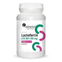 Lactoferrin, 60 capsules, LFS 90% 100mg, Aliness, improves the immune system function, gluten free, vegan