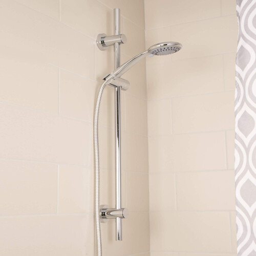 Croydex Flexi-Fix 5 Function Shower Set with 800mm Riser Rail, Chrome 1