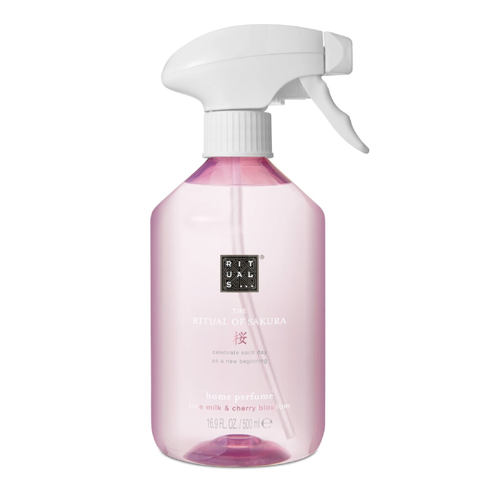 Room Spray from The Ritual of Sakura, 500 ml - With Rice Milk & Cherry Blossom - Renewing Properties-image-OPC-PDVCRPT-NEW