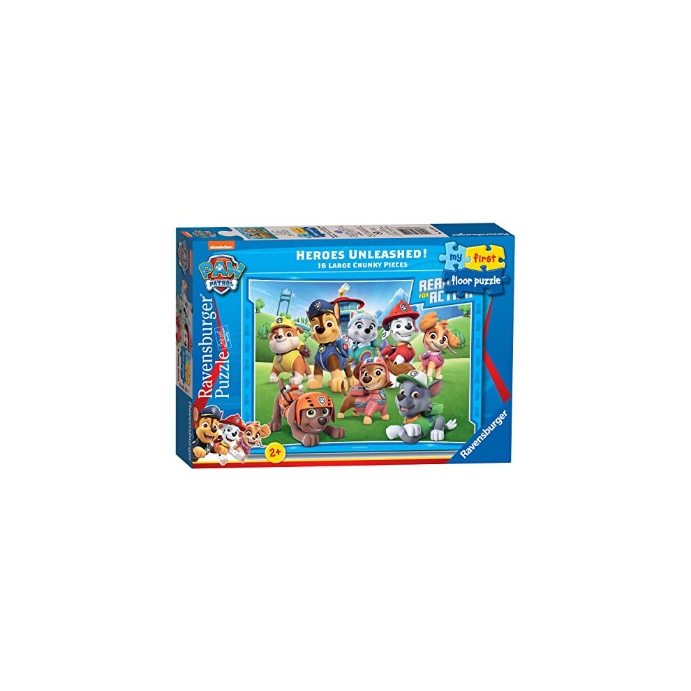 Paw Patrol Toys - My First Floor Jigsaw Puzzle for Kids Age 2 Years Up (Toddlers 24 Months) - 16 Pieces