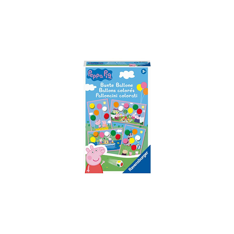 Gift Game - 20853 - Peppa Pig Colourful Balloons - Funny Colour Dice Game for Children from 3 Years