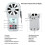 Digital Anemometer, Handheld Wind Speed Meter with Temperature/Humidity Sensor, USB & Bluetooth Connectable Air Flow Meter Wind Gauge for 4
