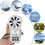 Digital Anemometer, Handheld Wind Speed Meter with Temperature/Humidity Sensor, USB & Bluetooth Connectable Air Flow Meter Wind Gauge for 5