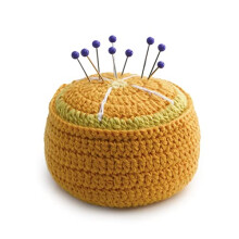 Pin Cushion, Orange, One Size