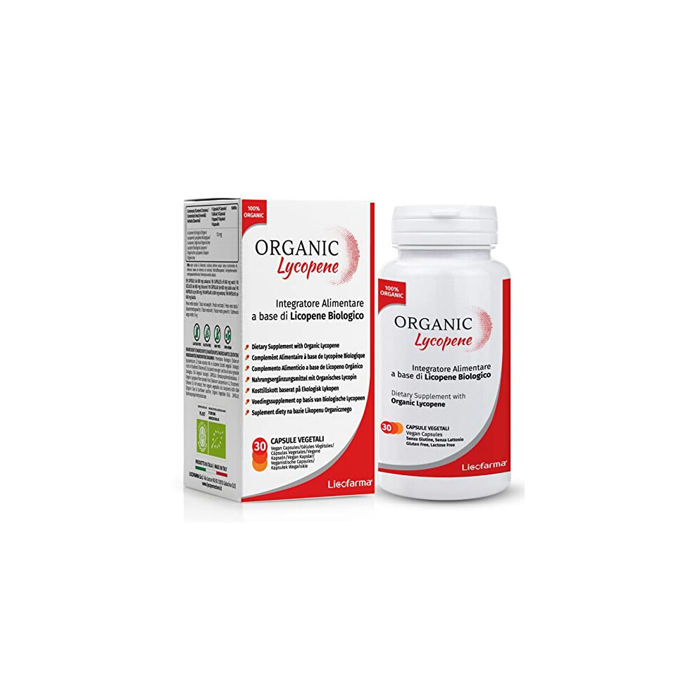 Organic Lycopene - Antioxidant Supplement with Certified Organic Lycopene - 30 Capsule Pack
