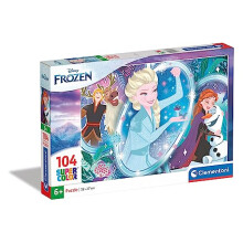 25737 Disney Frozen 2 Puzzle 104pcs Supercolor 2-104 Pieces-Jigsaw Kids Age 6, Multicolor, Medium