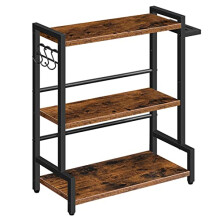 Spice Racks, Countertop Organiser Shelf, Desktop Organiser, Free Standing Desktop Shelves, Kitchen Storage Rack, Space Saving, for Spices, Jars, Oil