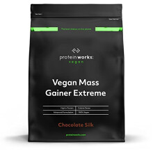 - Vegan Mass Gainer Extreme | High Calorie Protein Powder | Weight Gainer | Vitamins & Minerals | 10 Shakes | Chocolate Silk | 2kg