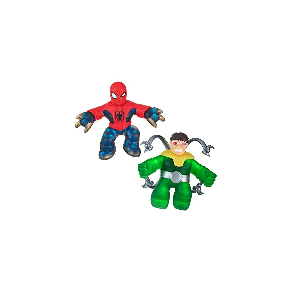 Heroes of Goo JIT Zu Action Figure - Marvel Heroes 2 Pack Spiderman VS DR Octopus Multicolor CO41378