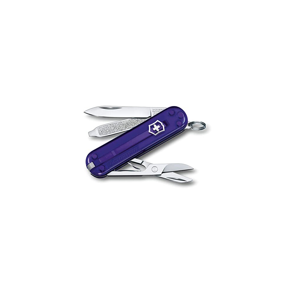 Victorinox, Swiss Army Knife, Classic SD, Multitool, Swiss Army Knife with 7 Functions, Blade, Small, Nail File, Screwdriver 2.5 mm