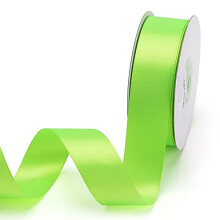 Double Face Satin Ribbon in Key Lime (25 mm x 22.86 m) Matt Shiny Gift Ribbon, Elegant Ribbon for Decorating & Crafts, for Wrapping Special Gifts, for