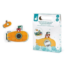 - From 12 months - My Submarine Bath Book - Baby Bath Toy - 8 Illustrated Pages - Submarine-Shaped Awakening Book - J04716