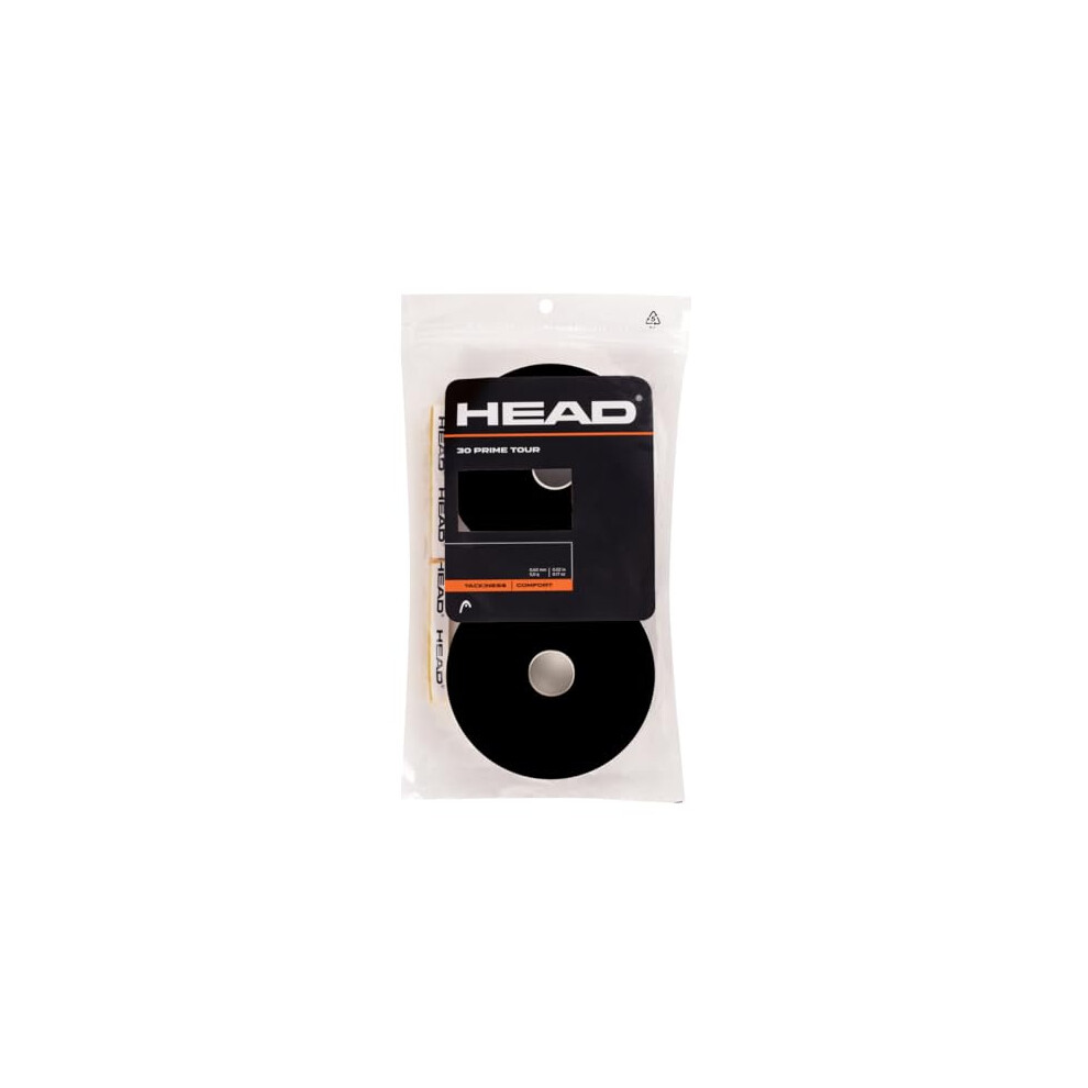 Head Prime Tour Pack Of 30 Tennis Grip Tape, One Size Black