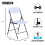 Folding Chair, Alloy Steel, White Granite 2