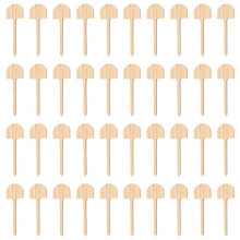 40Pcs 16.5CM Bamboo Plant Labels T-Type Wooden Plant Marker Garden Sign Tags Garden Markers for Seed Potted Flowers Vegetables
