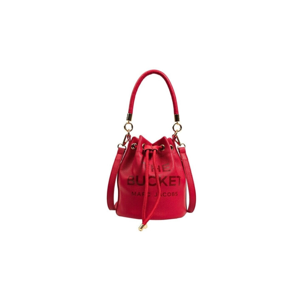 Doyarbim (Red) Women Handbags Pu Leather Drawstring Bucket Bag Purse Shoulder Tote Bags