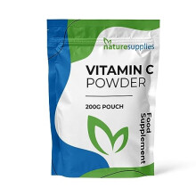Vitamin C Powder 200g Ascorbic Acid UK Non GMO - Pharmaceutical Grade, Highly Concentrated No Chemicals in Our Supplements - Suitable for Vegans -