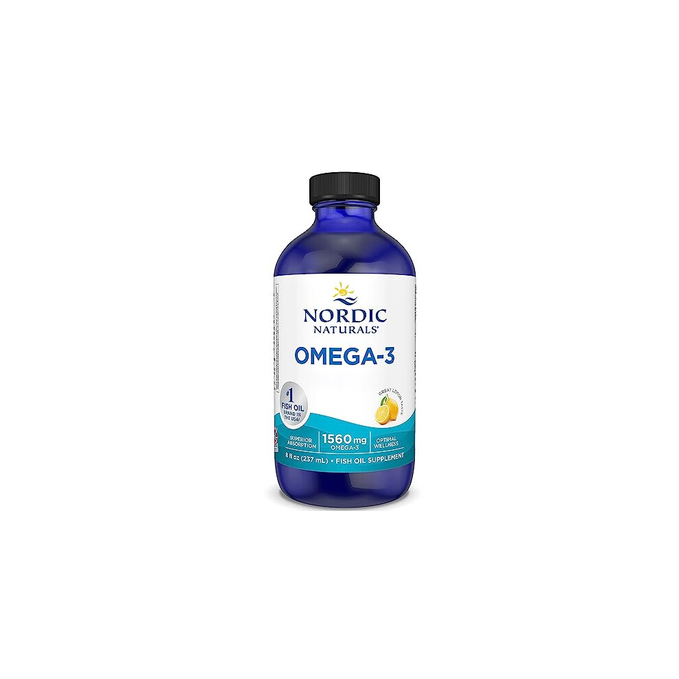 Photos - Vitamins & Minerals Nordic Naturals , Omega-3, 1560mg Omega-3, Fish Oil with EPA and DHA, 237ml, Lemon Flavour, Lab-Tested, Soy Free, Gluten Free