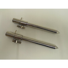 2 x Solid Stainless Steel Ext Bank Sticks 15-25 cm's. Cam lock style side screw