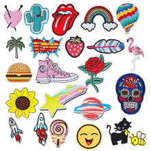 23 Pieces Iron On Patches, Embroidery Applique Patches Stickers Flowers Sew On Patches And Badges Fabric Repair Patch For Kids Clothes Jeans Jackets