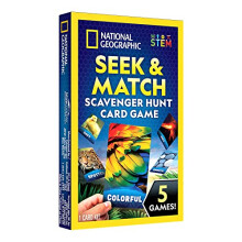 Scavenger Hunt for Kids Card Game - Seek & Match Objects from 40 Jumbo-Sized Cards, Camping Games, Activities for Toddlers, Car Game, Kids Outdoor