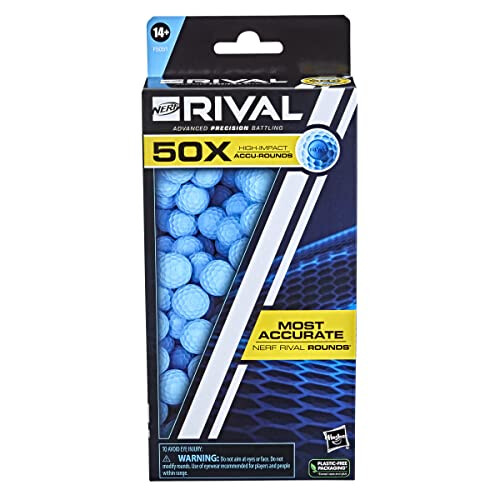 Rival 50 Accu-Round Refill, Includes 50 Accu-Rounds, The Most Accurate Rival Rounds, Compatible with All Rival Blasters