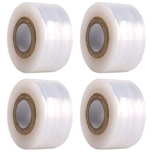 Plant Parafilm Tape 4 Roll PE Self Adhesive Clear Grafting Tape Floristry Film Tape, Para Film Plants Repair Tape For Garden Nursery Flower Fruit Tree