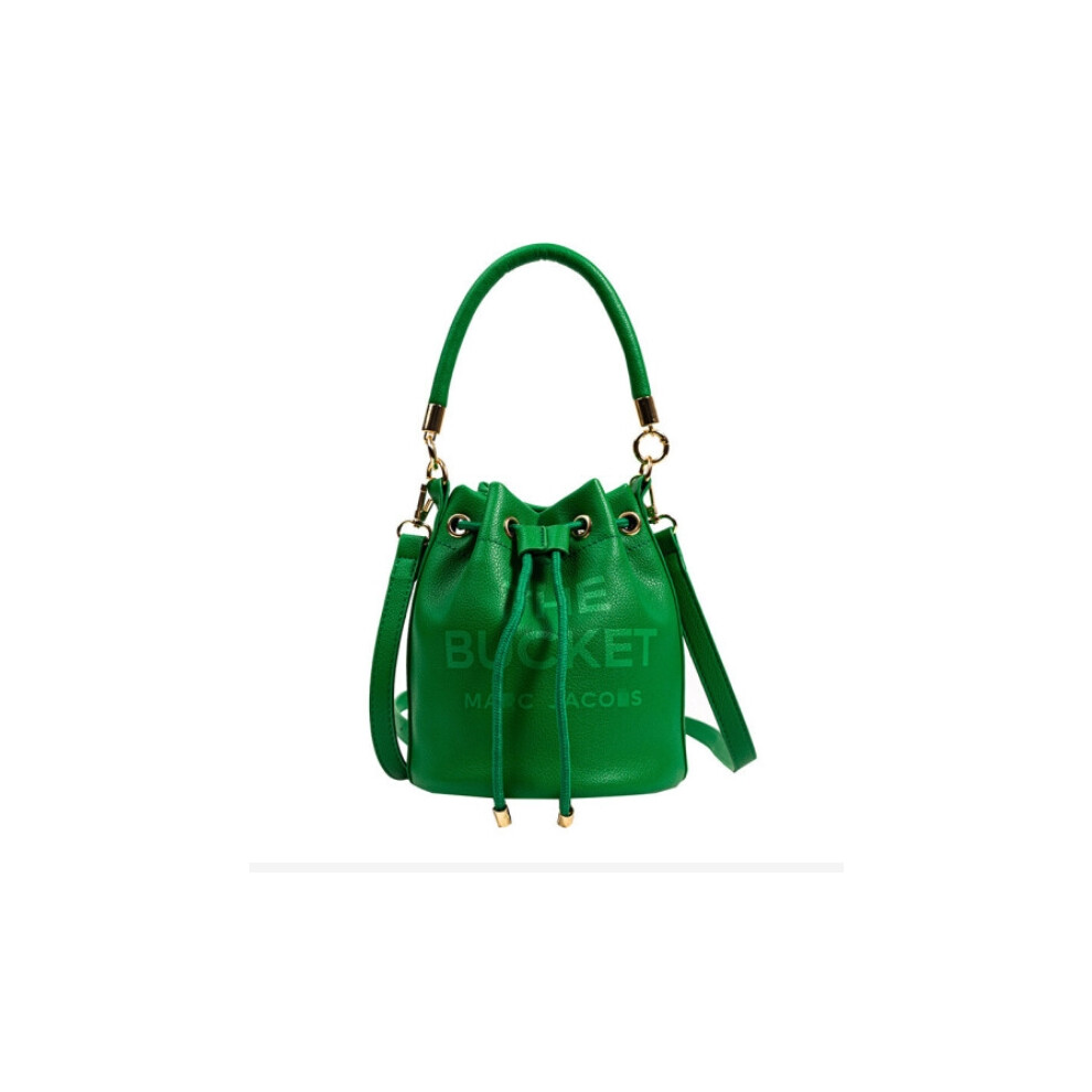 Doyarbim (Green) Women Handbags Pu Leather Drawstring Bucket Bag Purse Shoulder Tote Bags