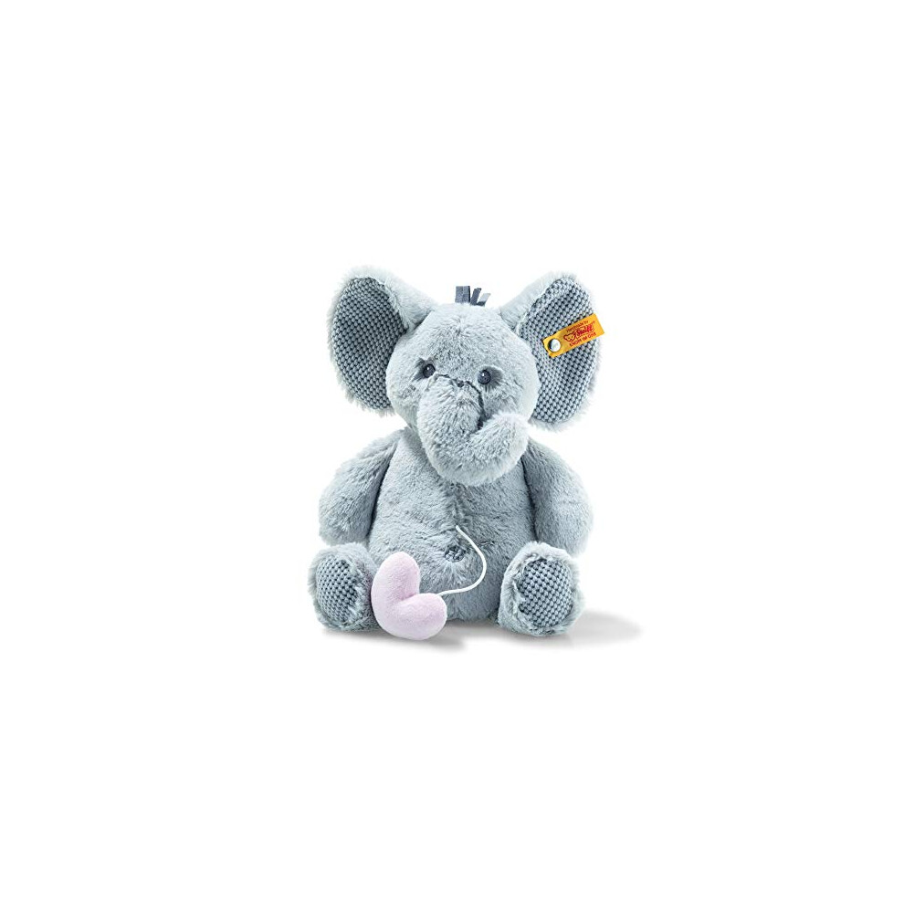 Soft Cuddly Friends Ellie Elephant Music Box, 26 cm, Light Grey