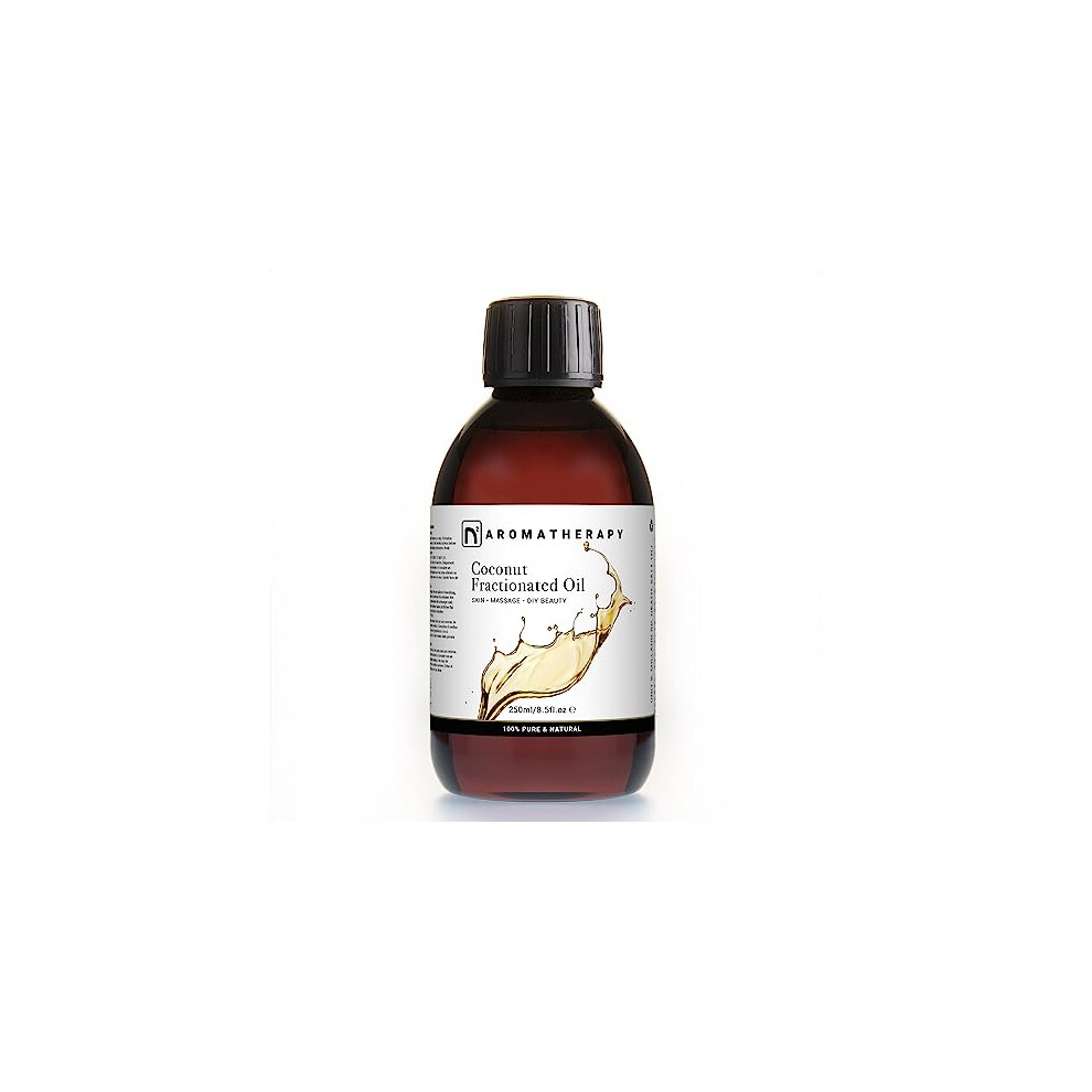 N2 Aromatherapy Fractionated Coconut Oil - 250Ml - For Massage, Skin, Face, Body, Hair - Natural Skin Care, Carrier Oil, Diy Beauty And Aromatherapy