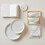 Denby Elements Stone White Coupe Set of 4 Medium Plates 2