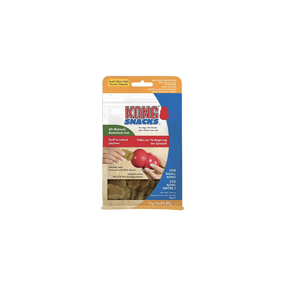 Kong - Snacks - All Natural Dog Treats (Best Used Rubber Toys) - Bacon And Cheese Biscuits - For Small Dogs