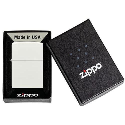 Zippo Lighter, White Matte, One Size 1