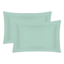 Bedding 2-Pack Pillow Cases (20" x 32") Cases 100% Egyptian Cotton 200 Thread Count Oxford Pair Of Pillow Cases Bedroom Pillow Cover (Aqua)